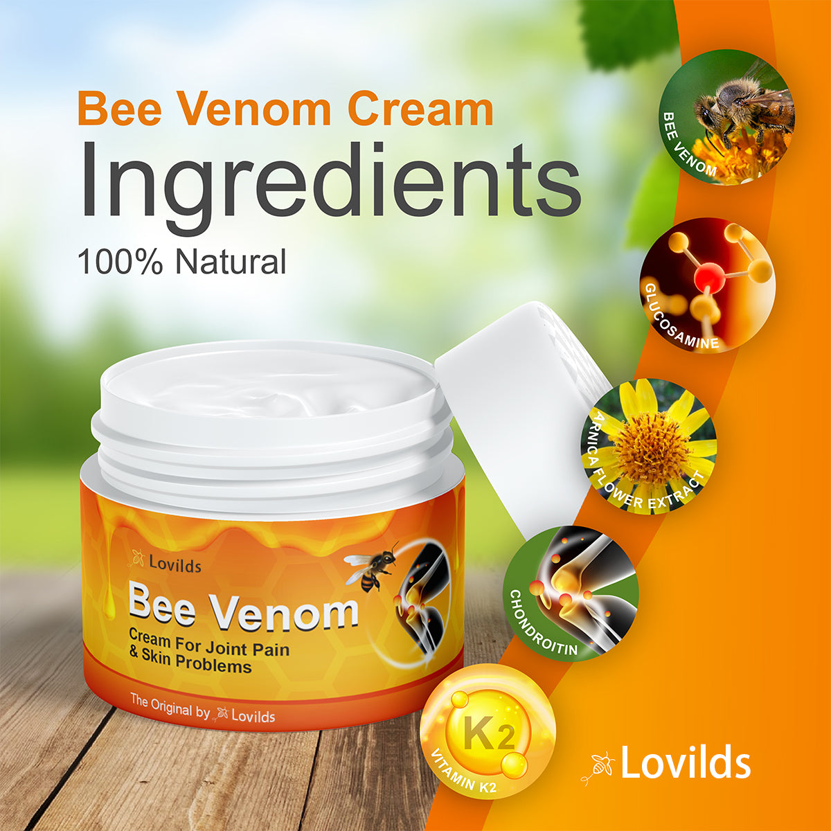 🇦🇺🦴Lovilds™ Bee Venom Pain Suppression Joint Healing Cream (👩🏼⚕️AOA Recommended)