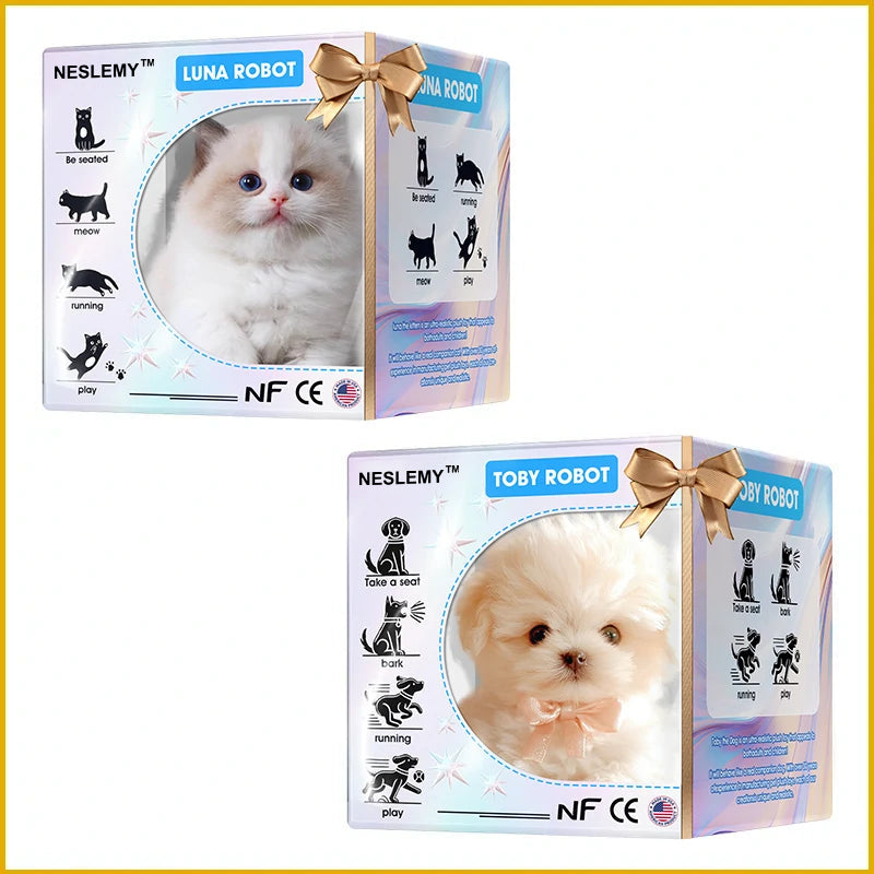 【NESLEMY™ Official Store】LUNA the Robot Cat 😺 & TOBY the Robot Dog 🐶 – The Perfect Pet Duo for Kids & Families – Last Chance for Discount!