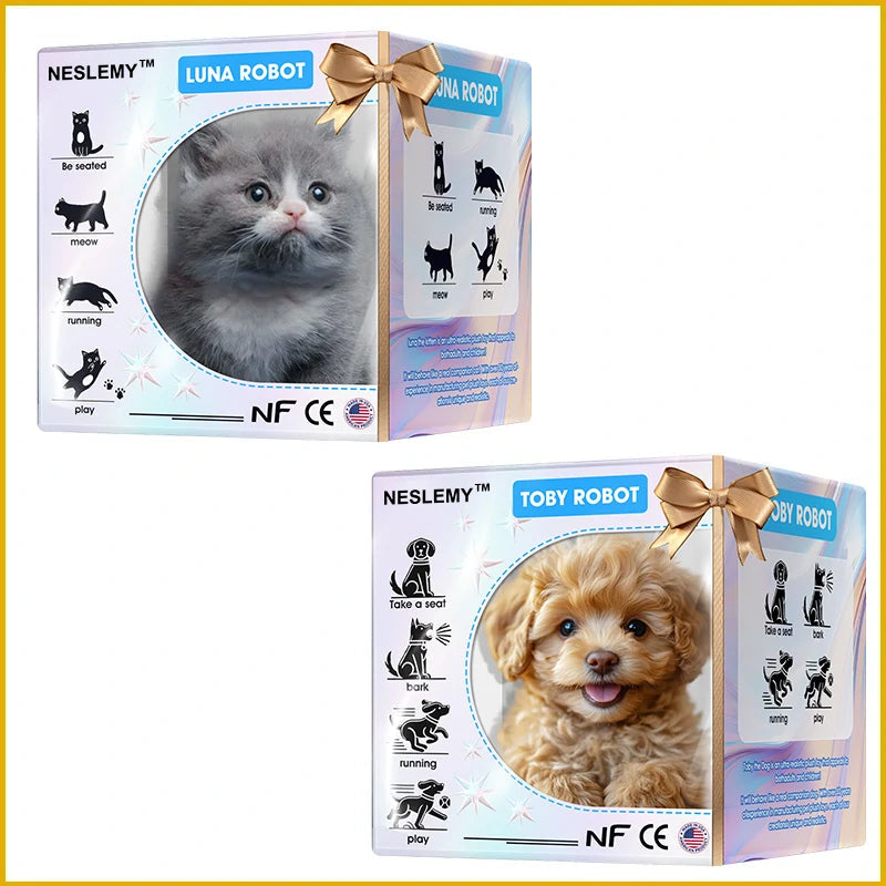 【NESLEMY™ Official Store】LUNA the Robot Cat 😺 & TOBY the Robot Dog 🐶 – The Perfect Pet Duo for Kids & Families – Last Chance for Discount!
