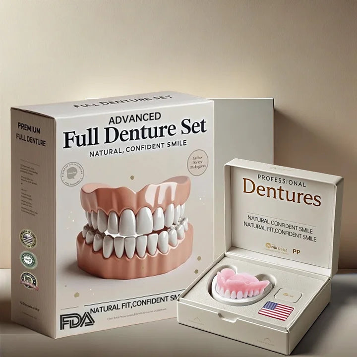 NESLEMY™🦷Advanced Customized Full Denture Set🦷 (⏰Limited time discount last 30 minutes⏰)
