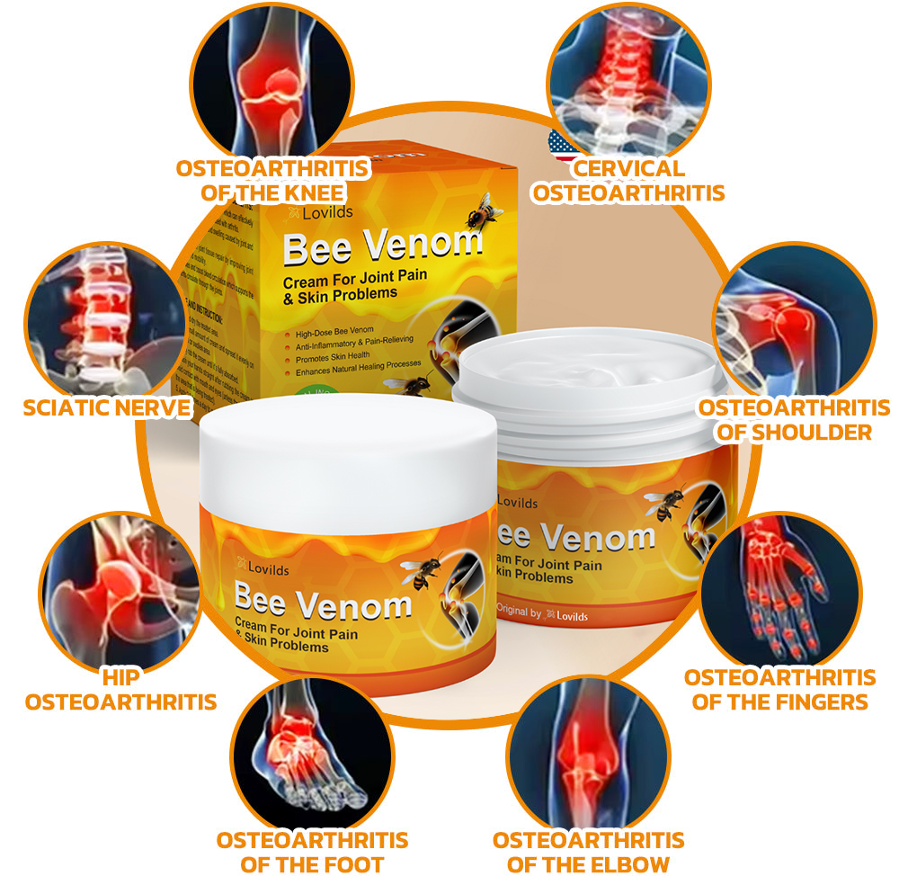 🇦🇺🦴Lovilds™ Bee Venom Pain Suppression Joint Healing Cream (👩🏼⚕️AOA Recommended)