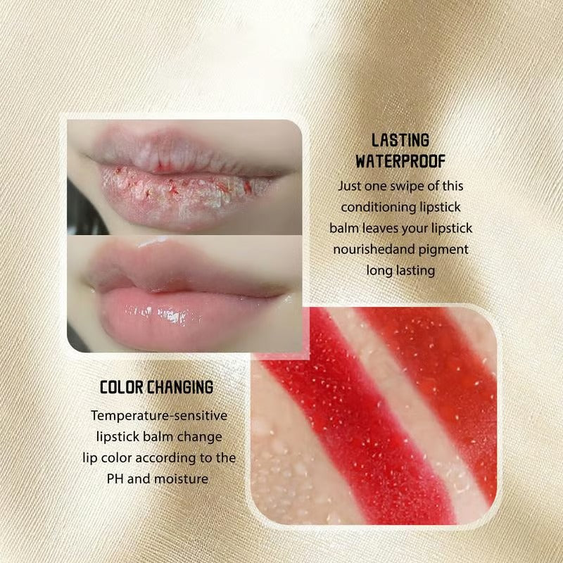 💋 Experience Luxurious Lips - ✨Transferproof Color-Changing Lipstick💄Crystal Clear Color Alchemy 💋 Auto-Tints on Contact!