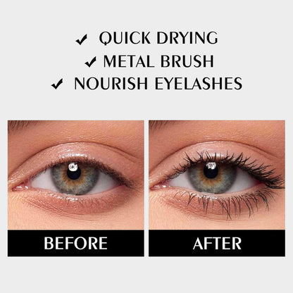 🔥👁️Juxek®Waterproof Fibre Mascara  – Volume & Length without Clumping for Dramatic Moments