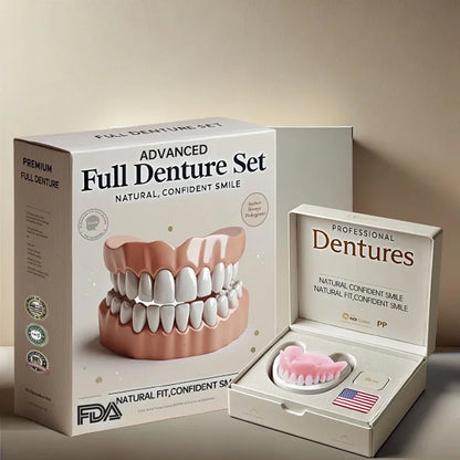 NESLEMY™🦷Advanced Customized Full Denture Set🦷 (⏰Limited time discount last 30 minutes⏰)
