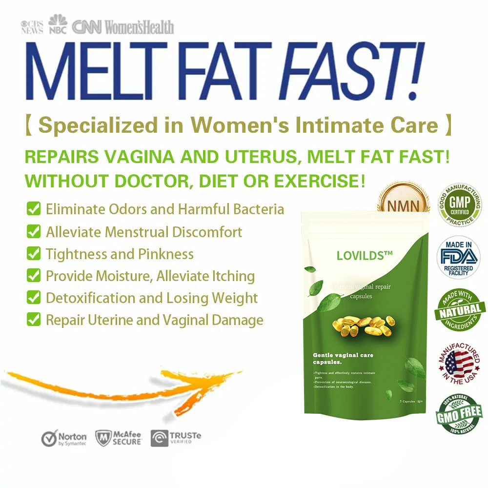 LOVILDS® NMN Instant Itching Stopper & Detox and Slimming & Firming Repair & Pink and Tender Natural Capsules