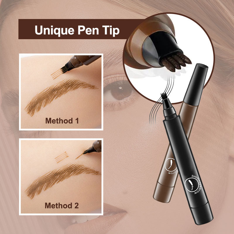 🔥👁️Juxek®Waterproof Four-tip Beard and Eyebrow Pen✨