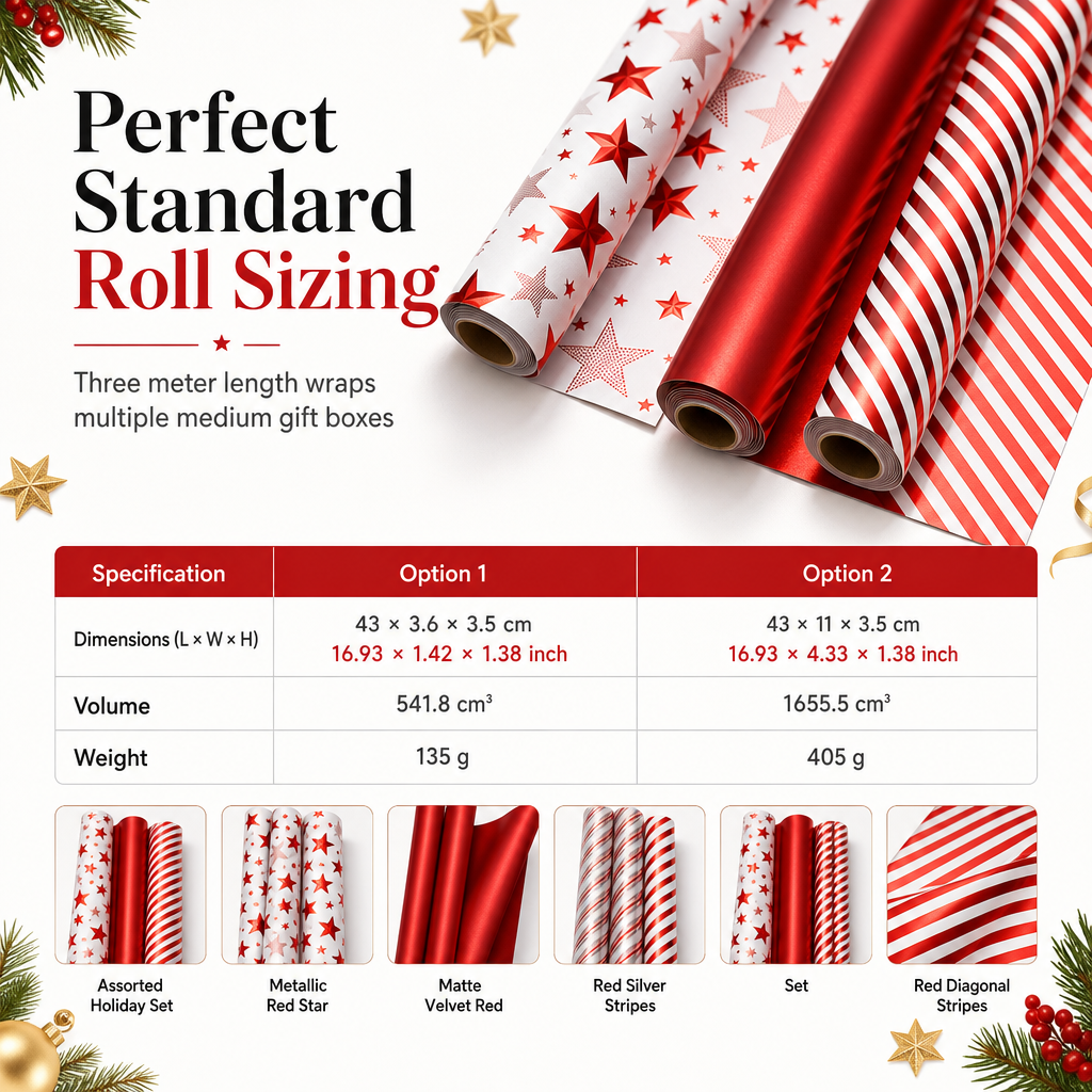 🎁Early Christmas Sale 50% OFF🔥Christmas Wrapping Paper Roll