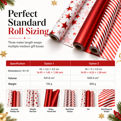 🎁Early Christmas Sale 50% OFF🔥Christmas Wrapping Paper Roll